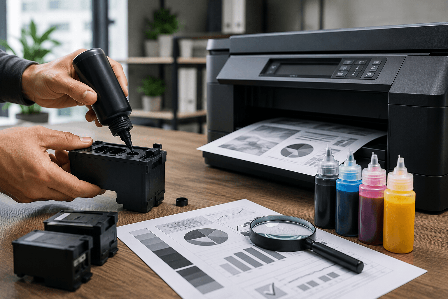 Mitu korda saab tahmakassetti täita ja kas see mõjutab printimiskvaliteeti